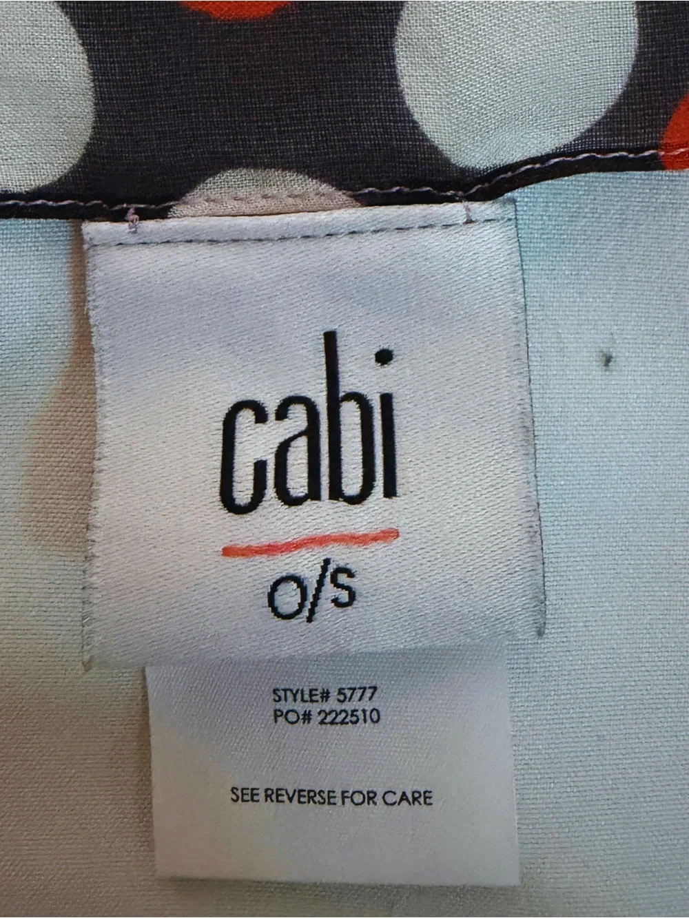 Vintage Y2K 100% Silk CAbi Ivory Scarf with Red, Pink & Black Polka Dots